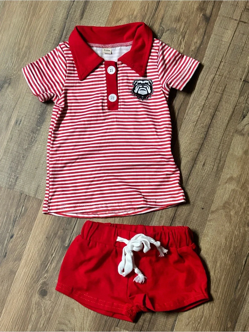 Boutique Baby Georgia Bulldogs Short Outfit Set 3-6m UGA